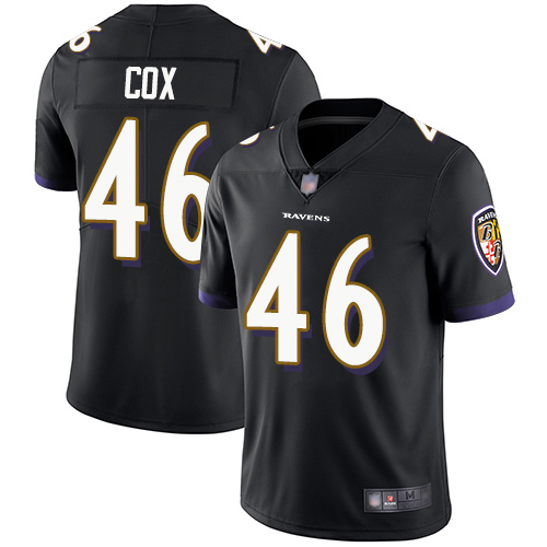 Baltimore Ravens Limited Black Men Morgan Cox Alternate Jersey NFL Football #46 Vapor Untouchable